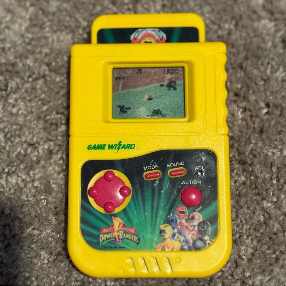 Vintage Game Wizard Power Rangers 3 Pack Games from 1994